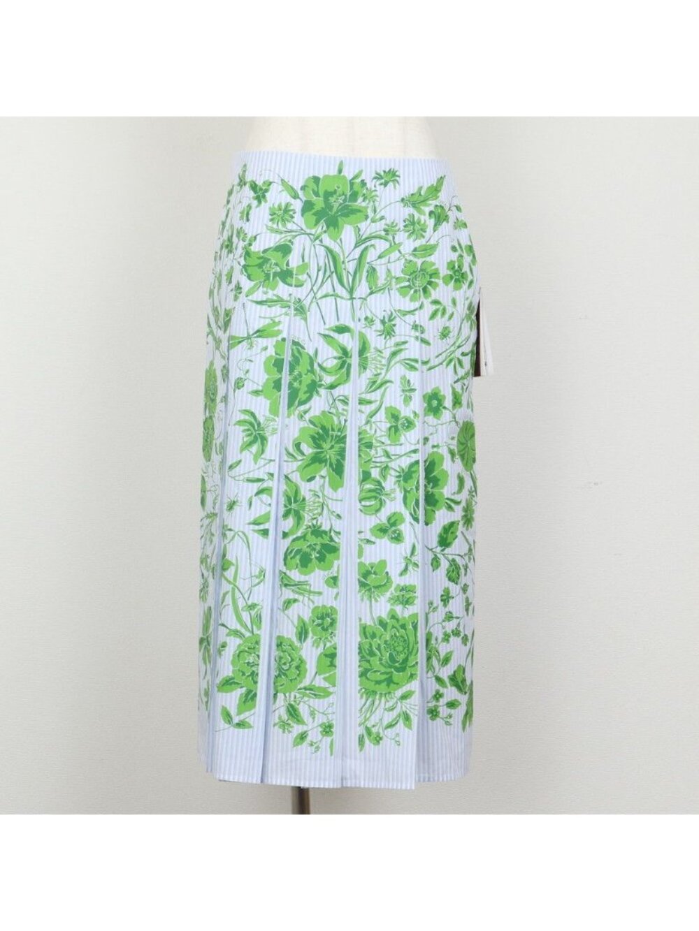 Gucci Pleats Botanical Long Skirt 38